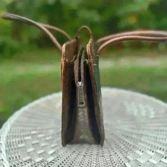 Vintage leather bag. Montabur. Hand made in Mexic. tooled leather. Matador. 3D - Picture 13 of 13